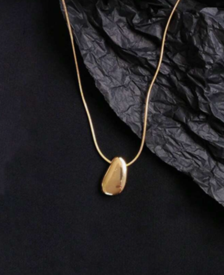Womens Necklace With A Bean Pendant