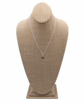 Labradorite Trillion Pendant Silver Necklace